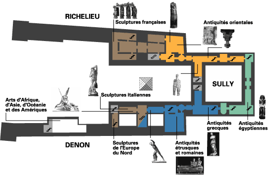 musee du louvre plan