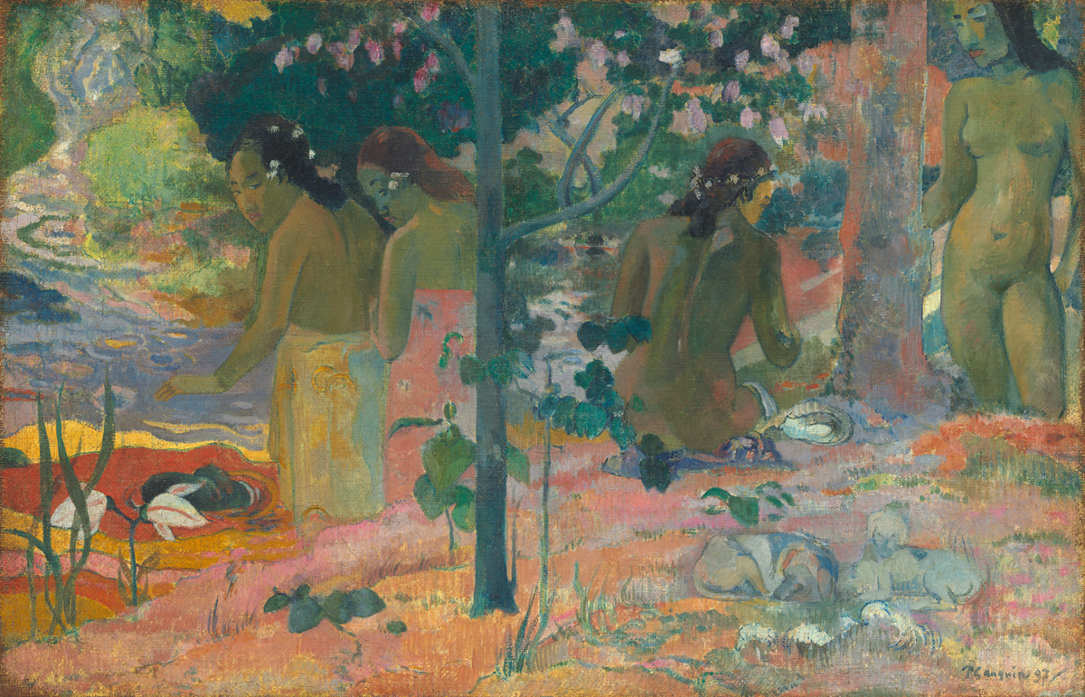 gauguin-les-baigneuses