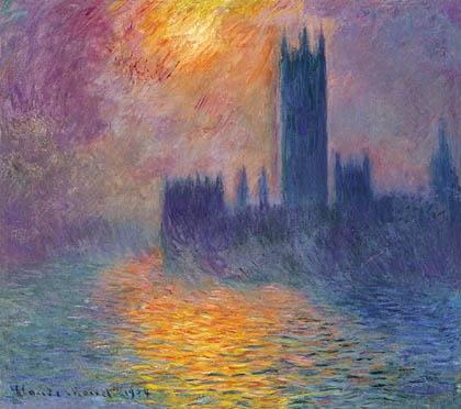 monet coucher de soleil