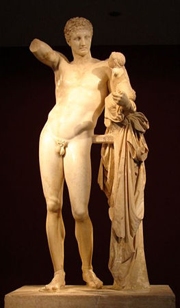 "Les dieux Grecs" Hermesportantdionysos